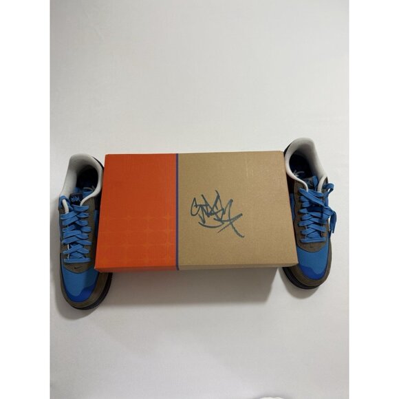 New Men’s Size 8 - Nike Stash x Air Force 1 SP Low Signed Box Blue HF5516 001 main image 11